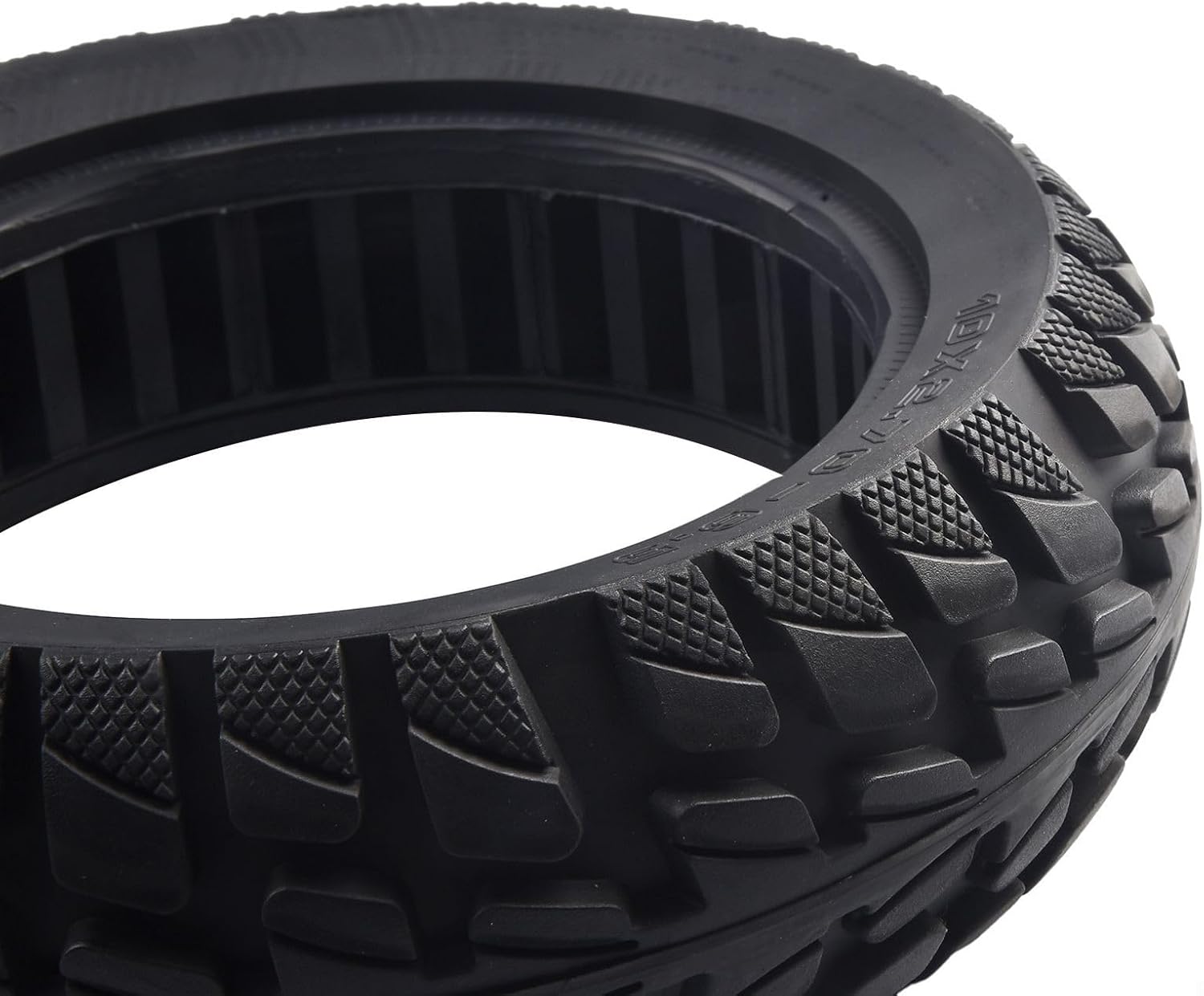 10 Inch 10X2.70-6.5 Solid Tire For Electric Scooter, Rubber Off-Road Tyre, Puncture-Proof Tyre Off-Road Tire Compatible For 70/65-6.5 And 255X70 Models, Black
