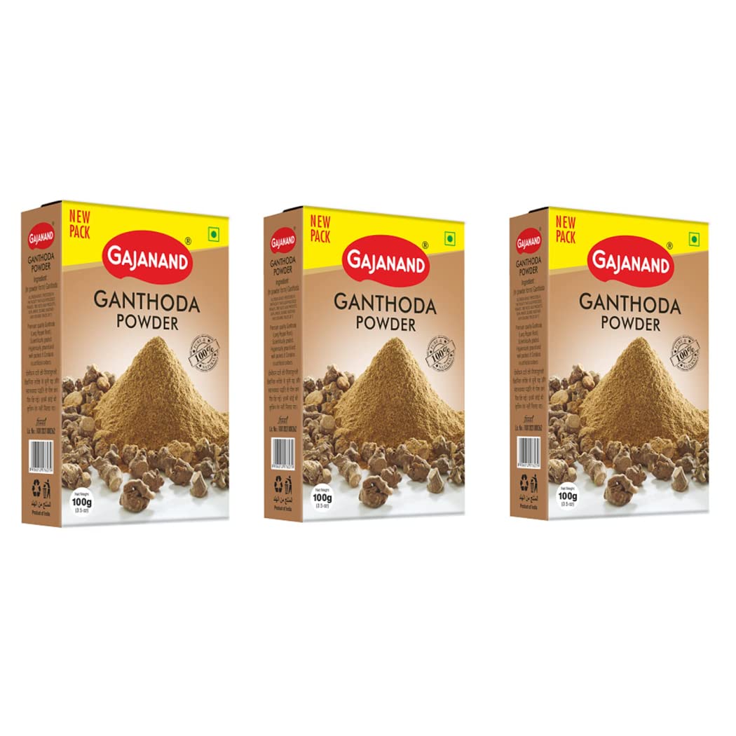 GAJANAND Ganthoda Powder, 100 gm (Pack of 3) / Pipramul Powder for Digestive Health and Traditional Indian Remedies, Aromatic and Flavourful (B08HZ6DCWY) Amazon Price History, Amazon Price Tracker