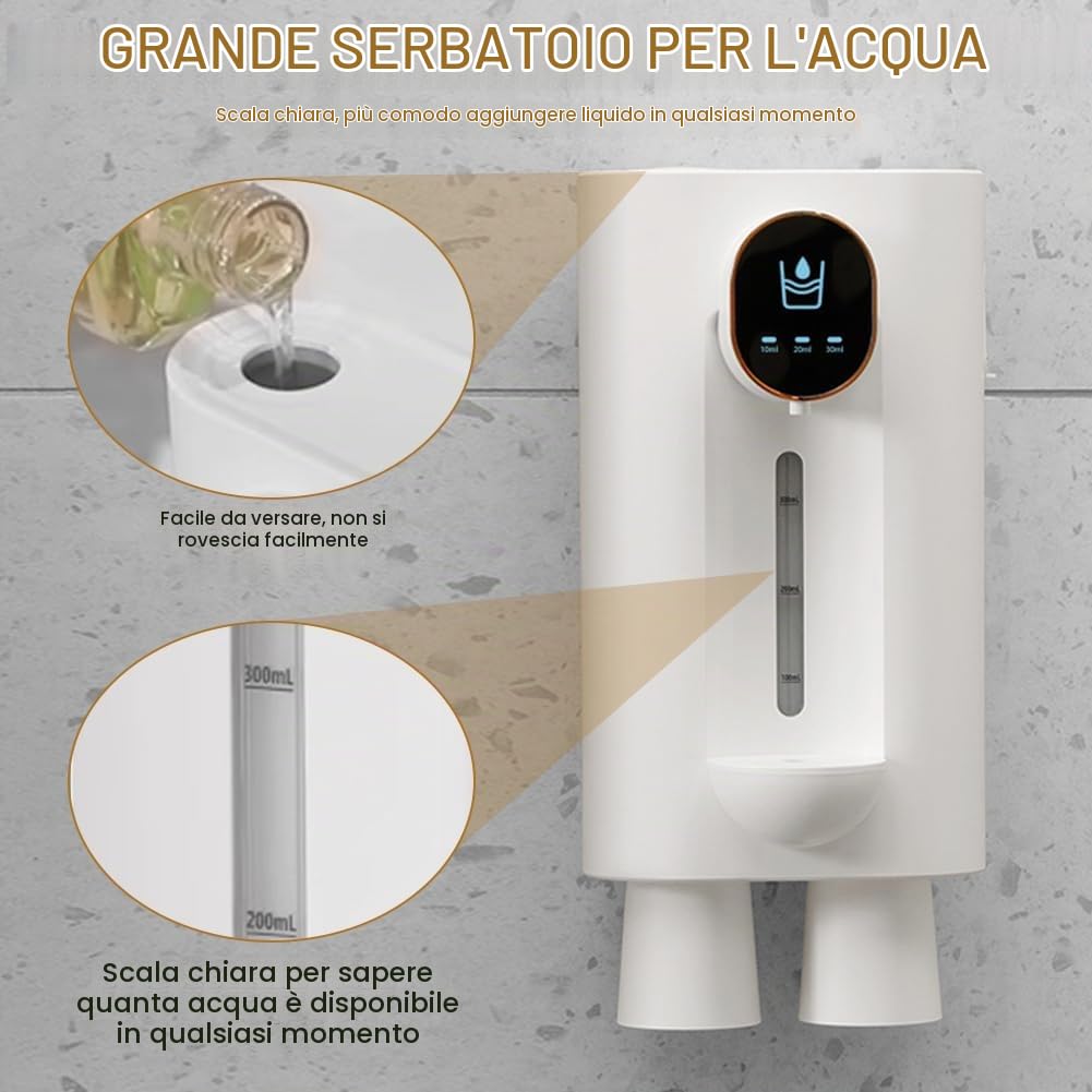 Roadtime Distributore Automatico di Collutorio per Bagno, 540 ml (Bianco)