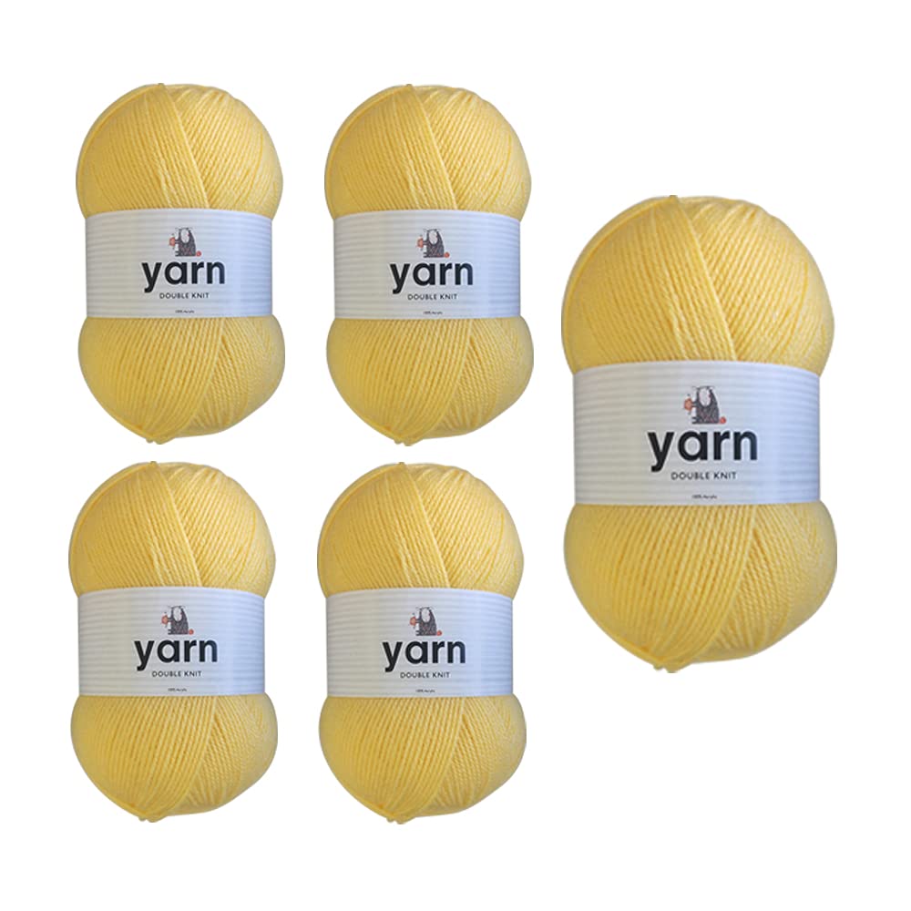 KORBOND DK Black Yarn - 100g Acrylic Wool - Lightweight, Hypoallergenic & Durable Double Knit Crochet Yarn Knitting Wool (290m Total) — view 29