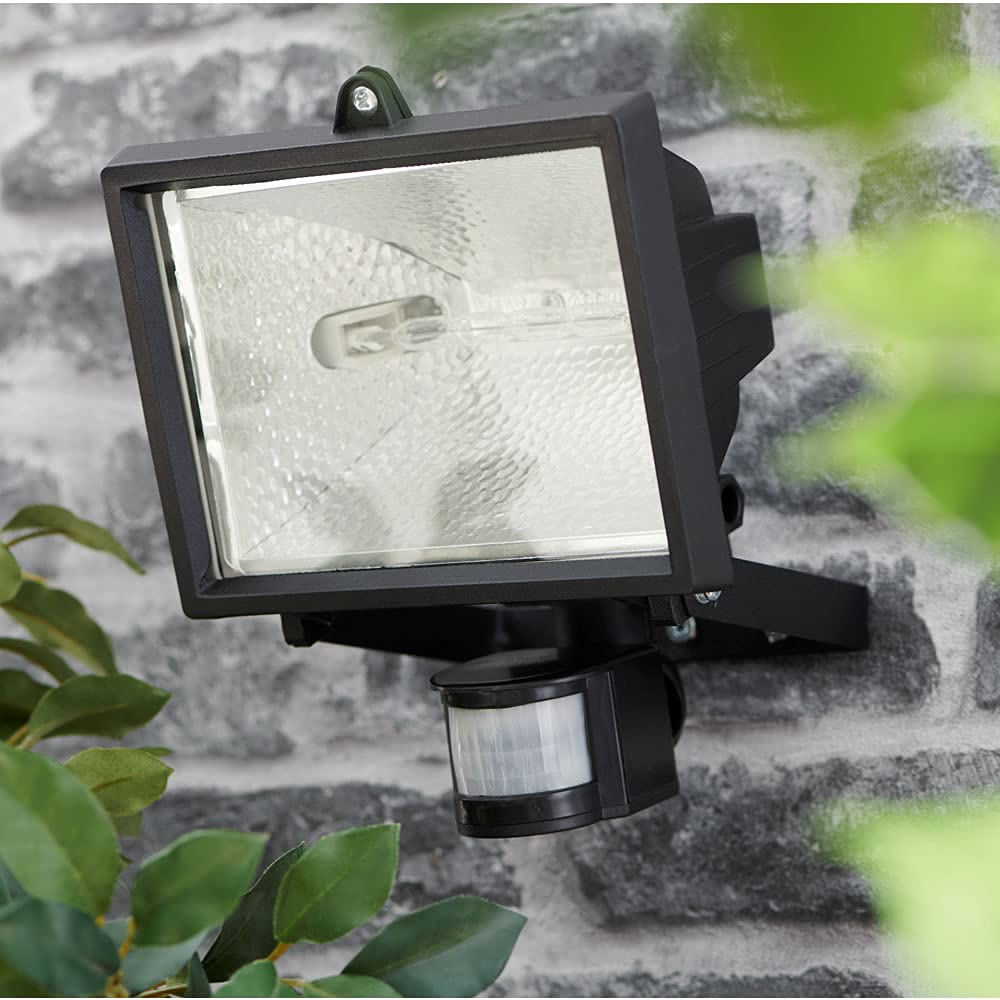 Buy Bond Hardware 400W Black Aluminium Halogen Floodlight Security