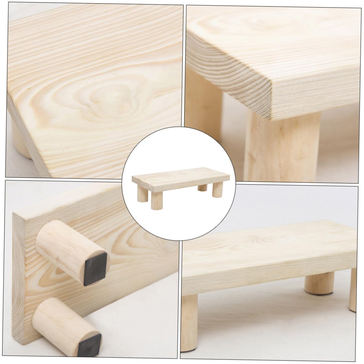 1pezzi Sgabello Per Ragazzo Ragazza Legno Pedana Antiscivolo Per Toilette Sgabello Multiuso Per Casa e Bagno Design Elegante e Pratico Per Uso Quotidiano