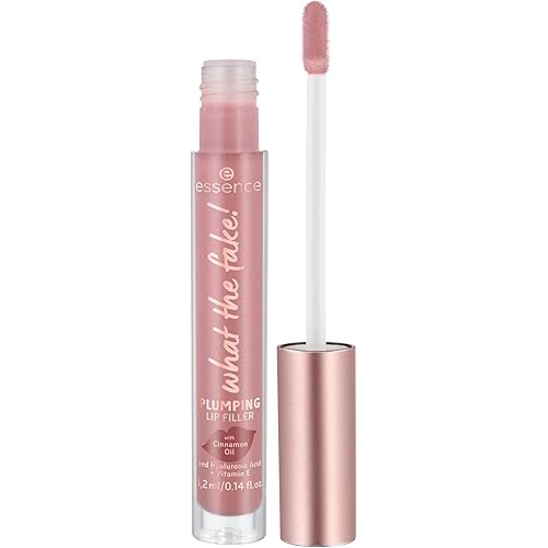 essence | What the Fake! Plumping Lip Filler | Volumizing Lip Gloss Made With Hyaluronic Acid and Vitamin E | Vegan & Cruelty Free, Gluten Free | Free From Fragrance & Parabens (02 | Oh My Nude!)