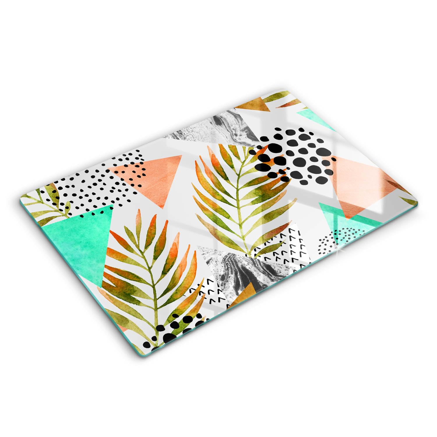 Protection Plaque Accessoires de Cuisine Wallfluent 80x52cm Design Verre