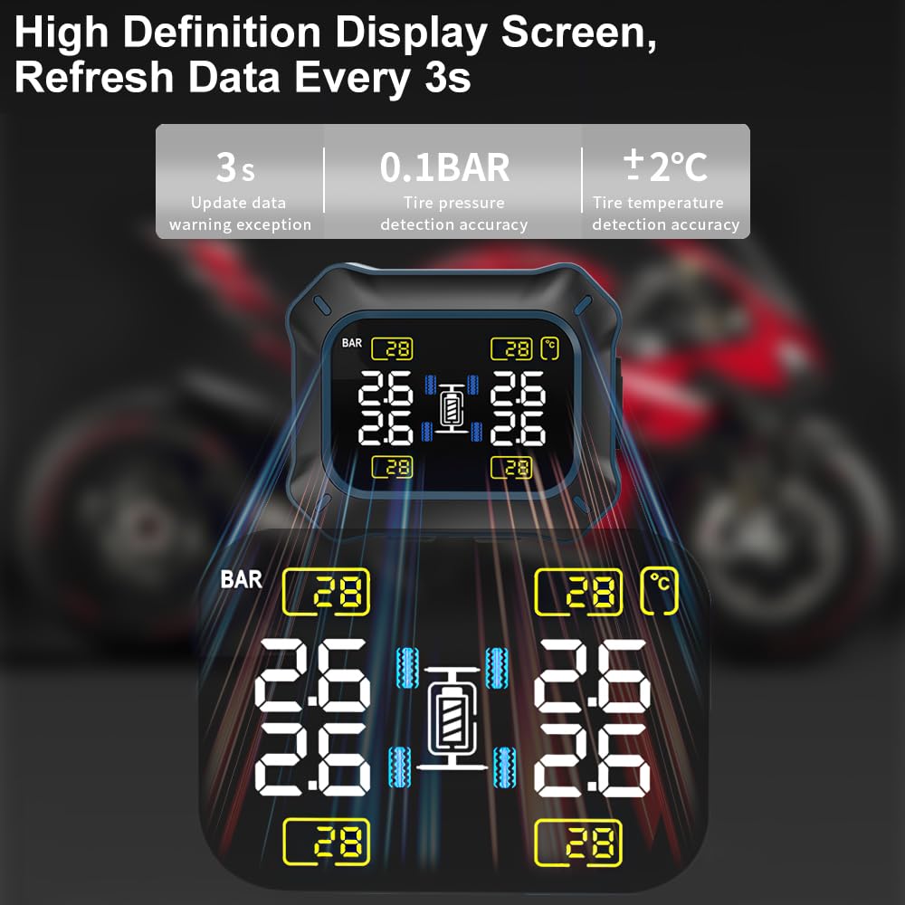 OBEST Système De Surveillance De La Pression Des Pneus Sans