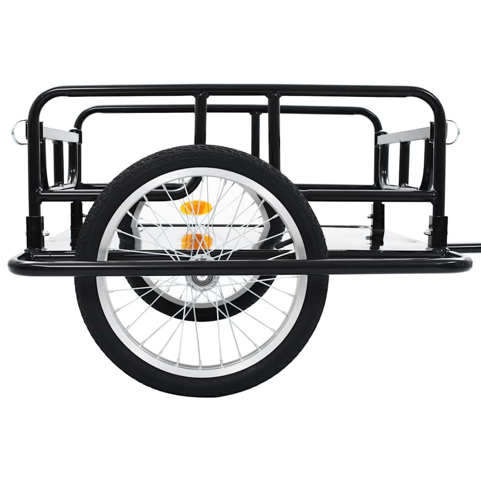 Tidyard Stahl Fahrradanhänger 50 kg Tragfähigkeit Kugel-Kupplung Klappbar für vielseitigen Transport