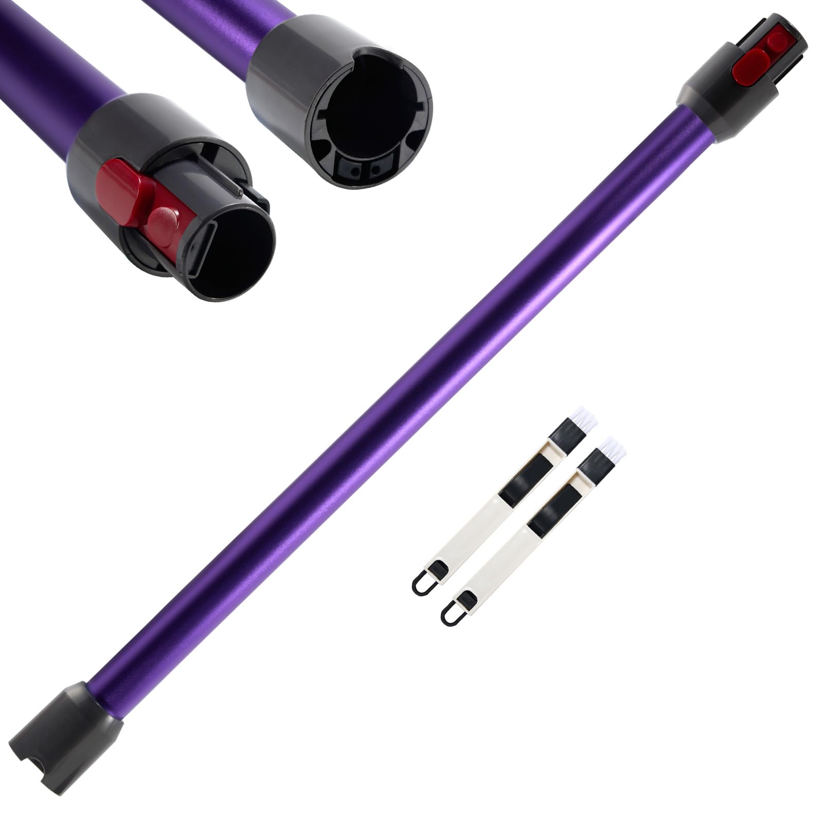 Cheerhom Tubo telescopico compatibile per Dyson V7 V8 V10 V11 V15, Spazzole 2 in 1, Viola