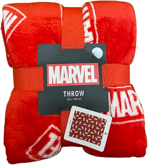 Bubblegum Cases Marvel Official Logo Licensed Avengers Blanket Throw Collection - Fleece Sofa Versatile Blanket Gift Fluffy Soft Throw for Bed and Couch Travel For Kids Girls & Women (2)