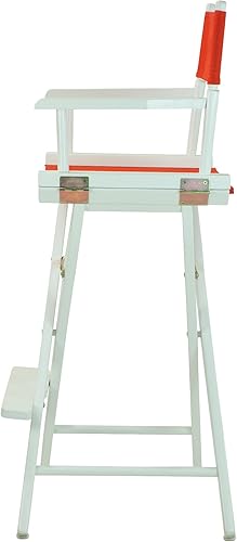 Miniatura 242 de Casual Home - Silla de director de 30 in, marco blanco, con lona color blanco, altura de barra