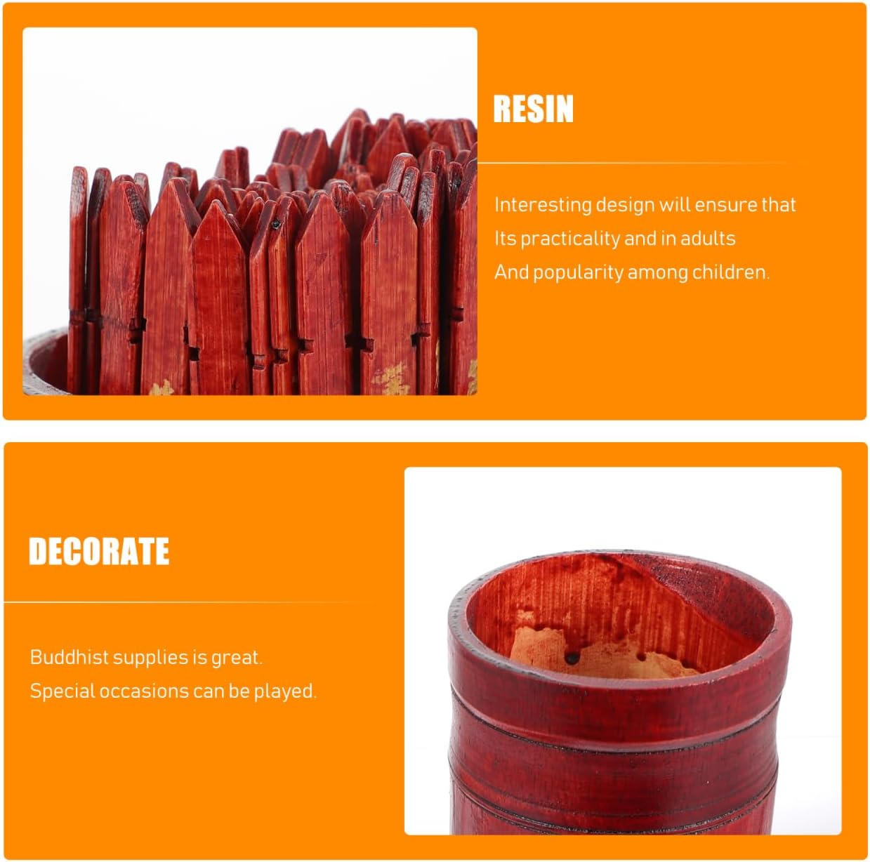Buddhist Divination Sticks Set with Unique Chinese-Style Fortune Stick Bucket and Guide Book for Home Decor and Fortune Telling