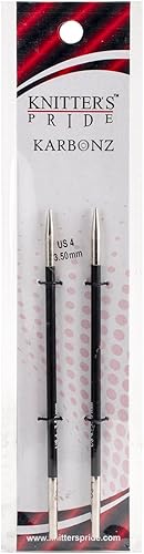 Knitter's Pride -Agujas intercambiables Karbonz, tamaño 4/0.138 in