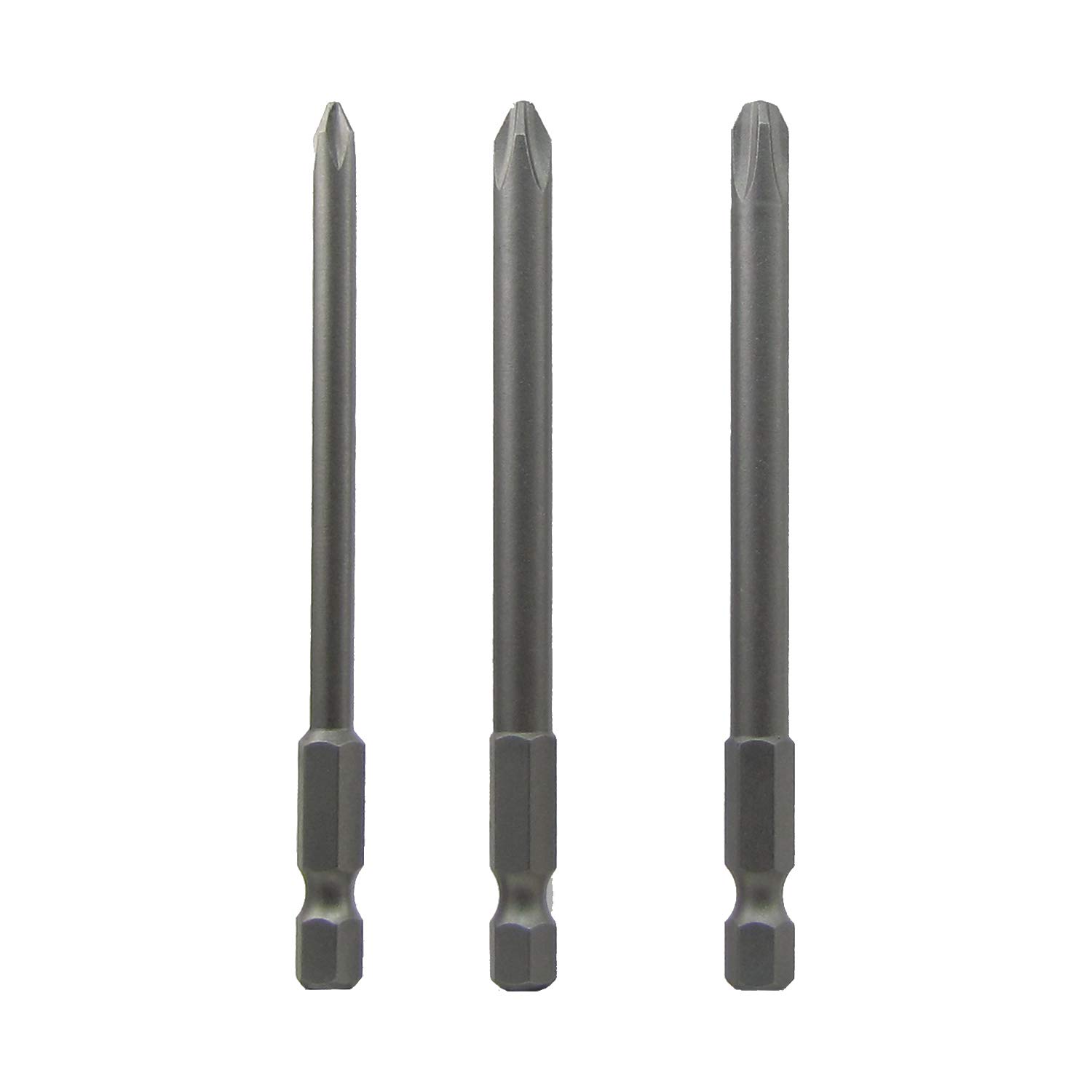 Snappy Tools #1, 2, 3 x 3.5 Inch Phillips Driver Bits (1 Each) #64123