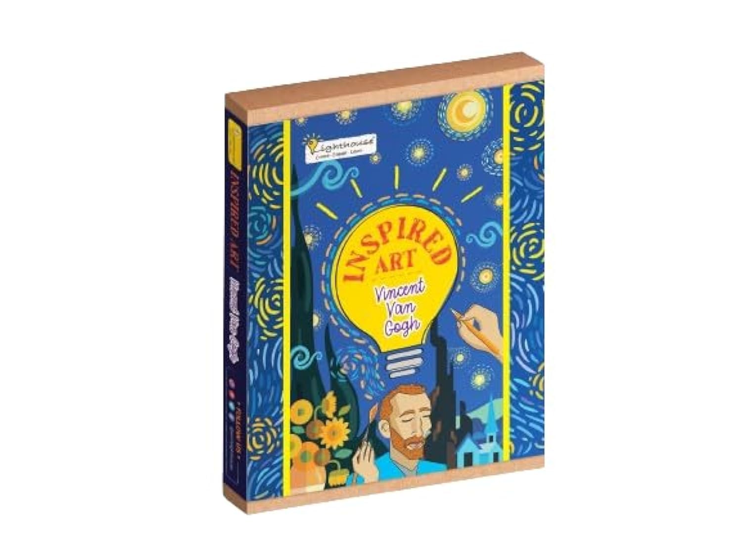 LIGHTHOUSE Vincent Van Gogh Inspired DIY Art kit for Kids | Summer Activity Kit | Birthday Gift | Return Gift | Art Set | Creativity Kit