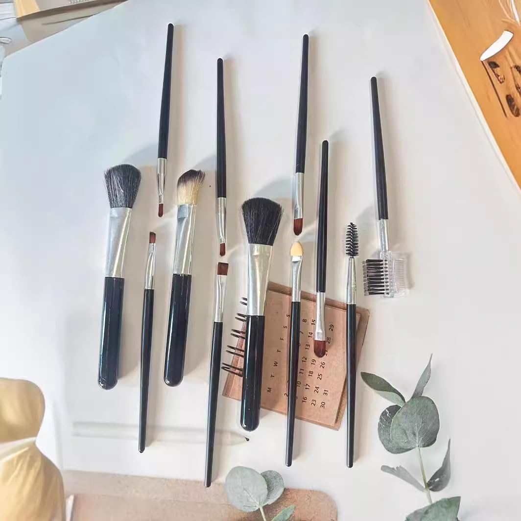 Premium-Make-up-Pinsel-Set mit 12 Stück, für professionelle Party, Make-up, Foundation, Lidschatten, Ebbrow, Mascara-Pinsel, Gesichtspuderpinsel (mehrfarbig)