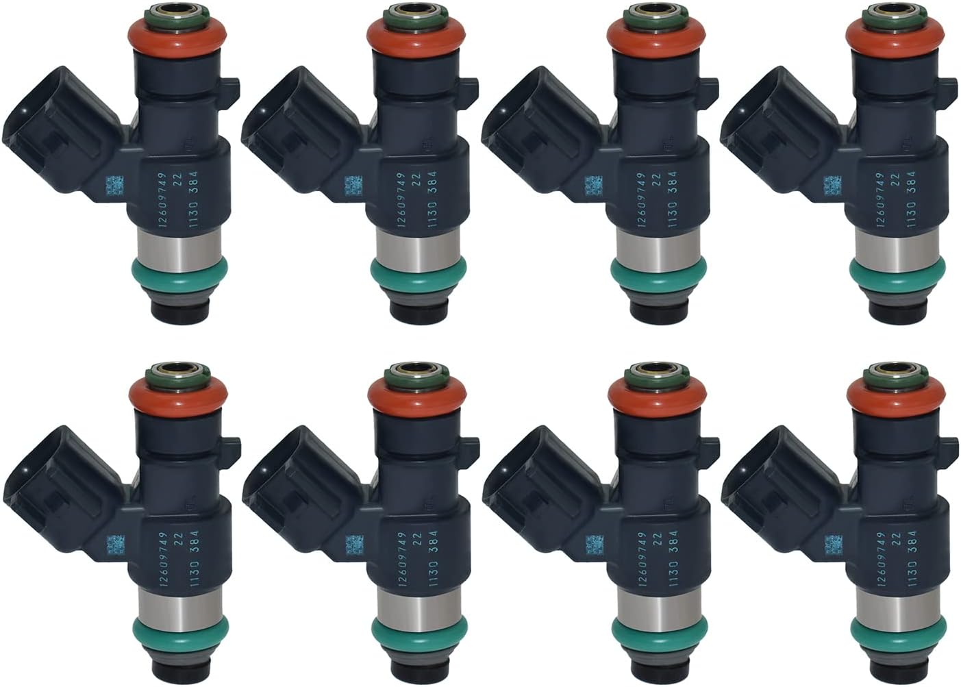 8PCS Fuel Injectors 12609749 2975001130 Compatible with
