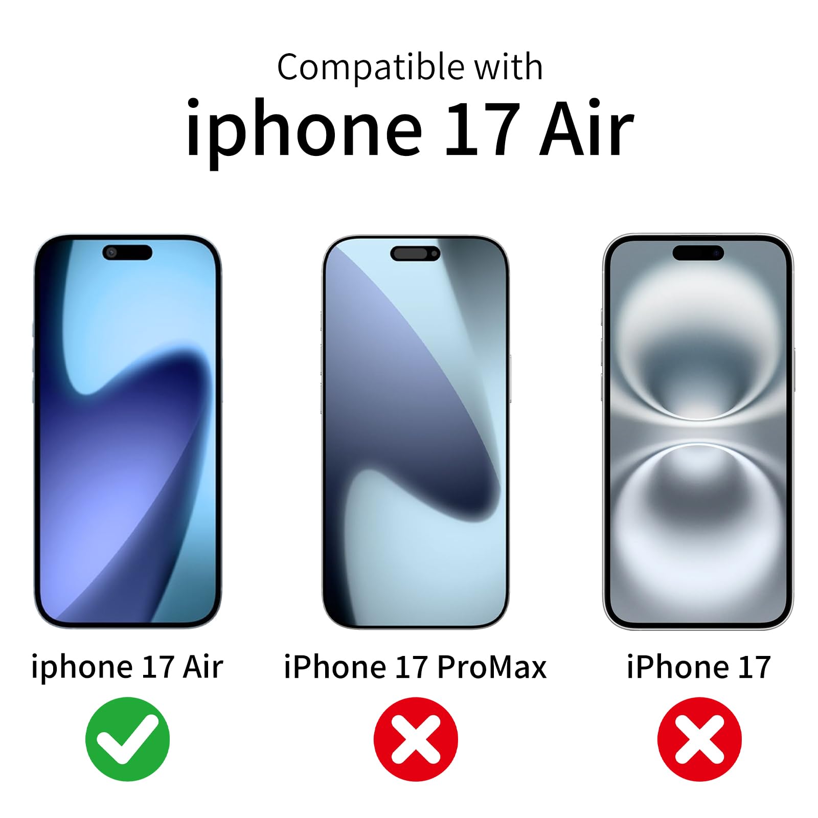 3+3 szt. do iPhone'a 17 Air osłona ekranu + osłona obiektywu aparatu (z ramką instalacyjną, odporna na zarysowania folia ze szkła hartowanego, ochrona przed upadkiem, przezroczysta HD, łatwa