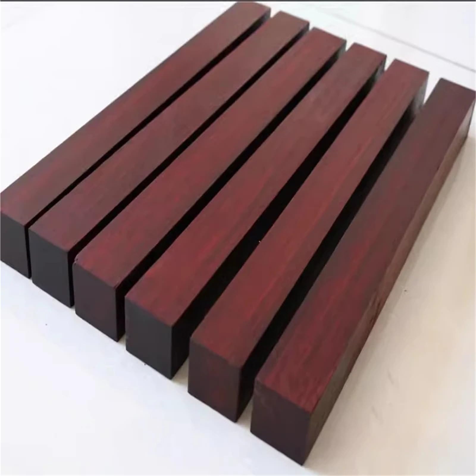 Palos Madera Manualidades Mango de Instrumento Musical de Madera Maciza de Palisandro de Hoja pequeña, Pieza Tallada, Hecho a Mano, Bricolaje(40x3x3cm)