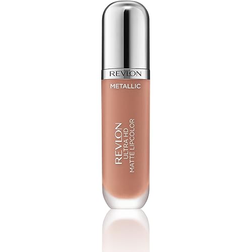 Revlon Ultra HD Metallic Matte Liquid Lipcolor, Liquid Lipstick, Glow
