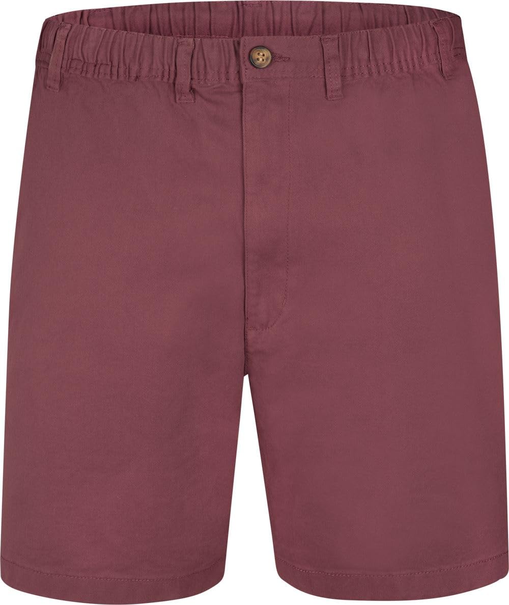 Espionage Rugby Shorts Stretch Plain Elasticated Waist Mens 2XL-8XL ST019A (UK, Alpha, 4XL, Plus, Regular, Dark Pink)
