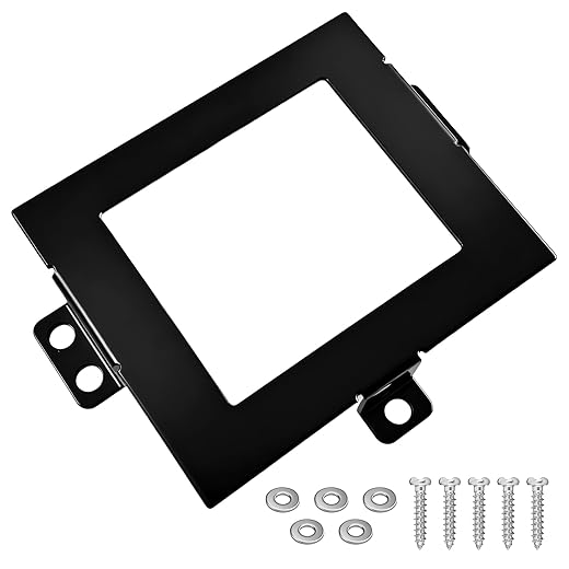 Radar Sensor Anti-Theft Protector Cover, Compatible with Honda Accord 2023-2025, Black Steel Security Bracket with Tamper-Resistant Security Screws