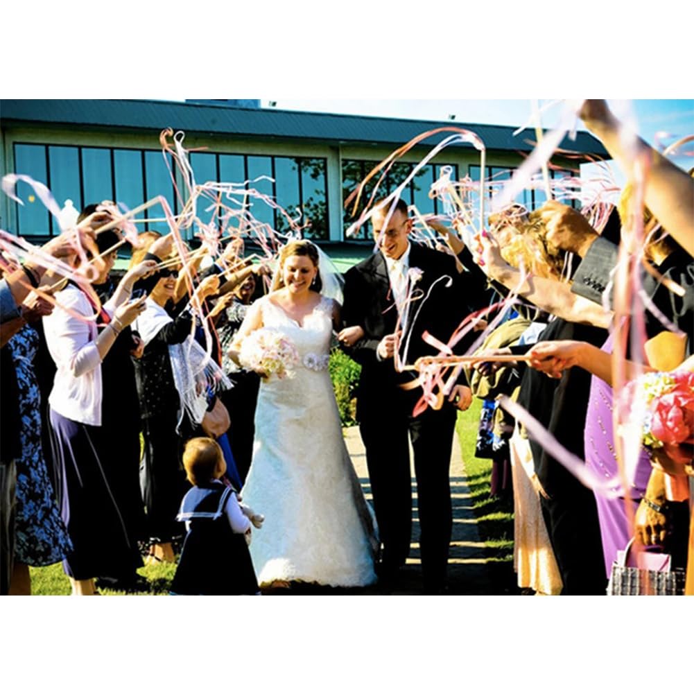 50 Stück Bunte Luftschlangen Mit Glöckchen, Feenstäbe, Party-Luftschlangen, Dekoration Für Geburtstage, Hochzeiten, Weihnachten