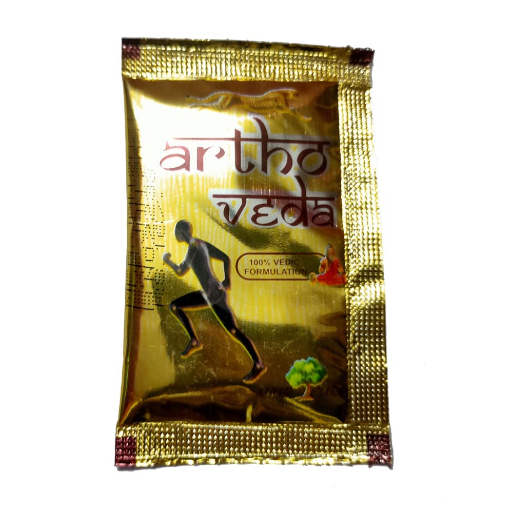 Artho veda powder ayurvedic for joint pain 28 pouch with 60 ml orthofit oil free