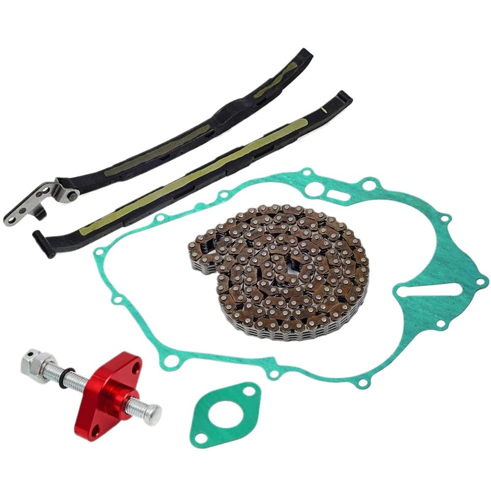Kit catena distribuzione camma con tenditore guide e guarnizione compatibile con YFM660 2001-2005 codice articolo 94591-40126-00 34K-1223/41-00-00