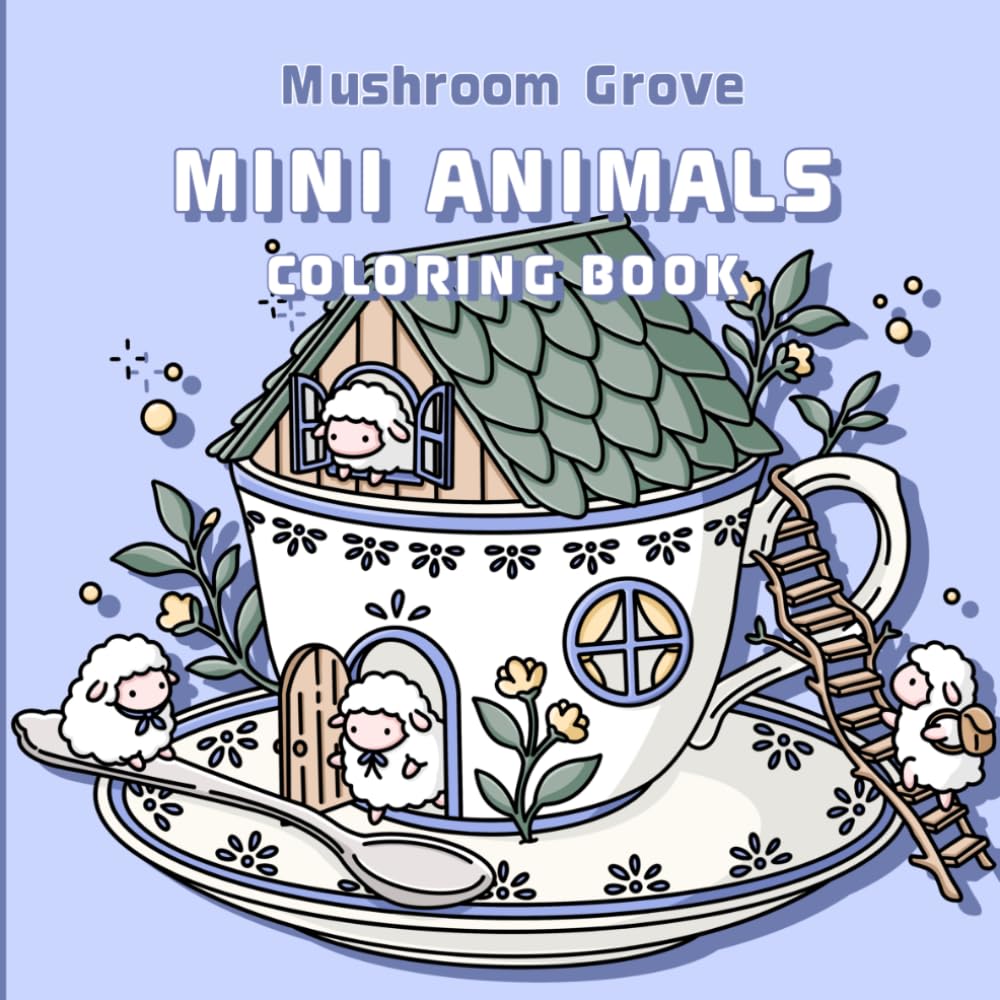 Mini Animals: Coloring Book (Crafty Grove: Coloring Books)