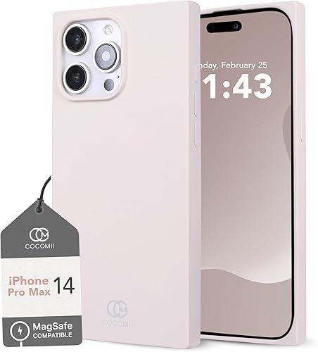 Miniatura 54 de Cocomii - Funda Rectangular Compatible con iPhone 14 Pro Max - Compatible con MagSafe, Silicona de Tacto Suave, Forro de Microfibra, Funda Magnética