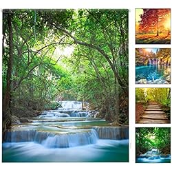 Persianas Modernas Para Cuartos Blindecor Digital Paisajes | Estor Enrollable Translúcido con Estampado Impresión Digital | 130 x 180 cm (ancho por alto) Tamaño de la Tela 127 x 175 cm | Estores para Ventanas