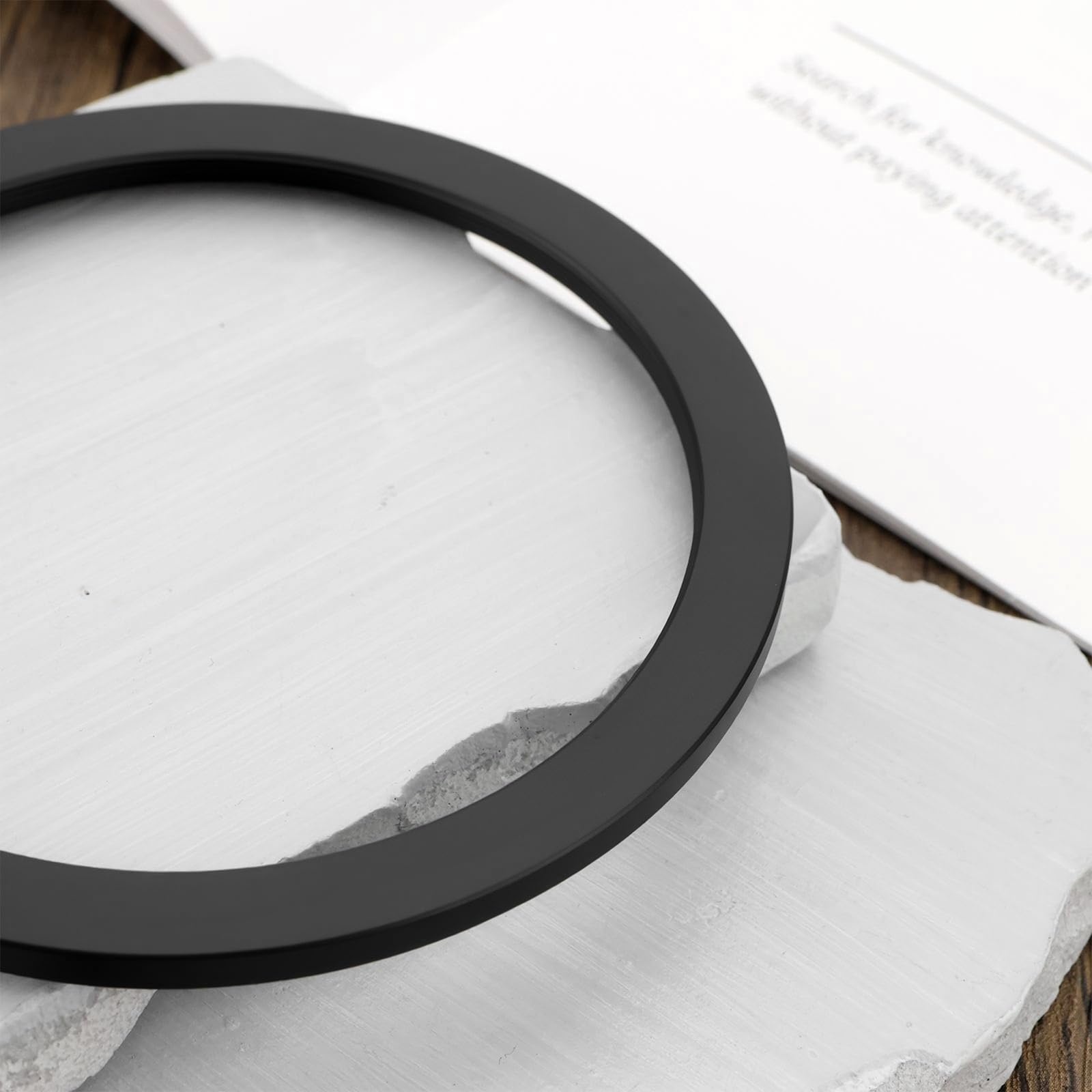 2 Piezas Anillo Adaptador de Filtro de Cámara de Aluminio Anodizado 95 Mm A 82 Mm con Paño de Limpieza para Lentes de Cámara de 95 Mm Y Filtros ND CPL UV de 82 Mm