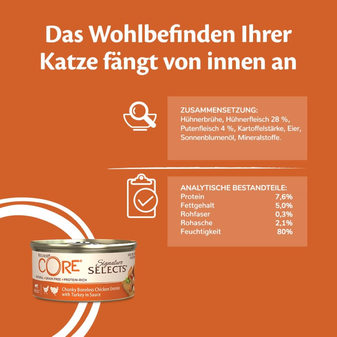 Wellness CORE Small Breed Hundefutter - 6x85g Ohne Getreide