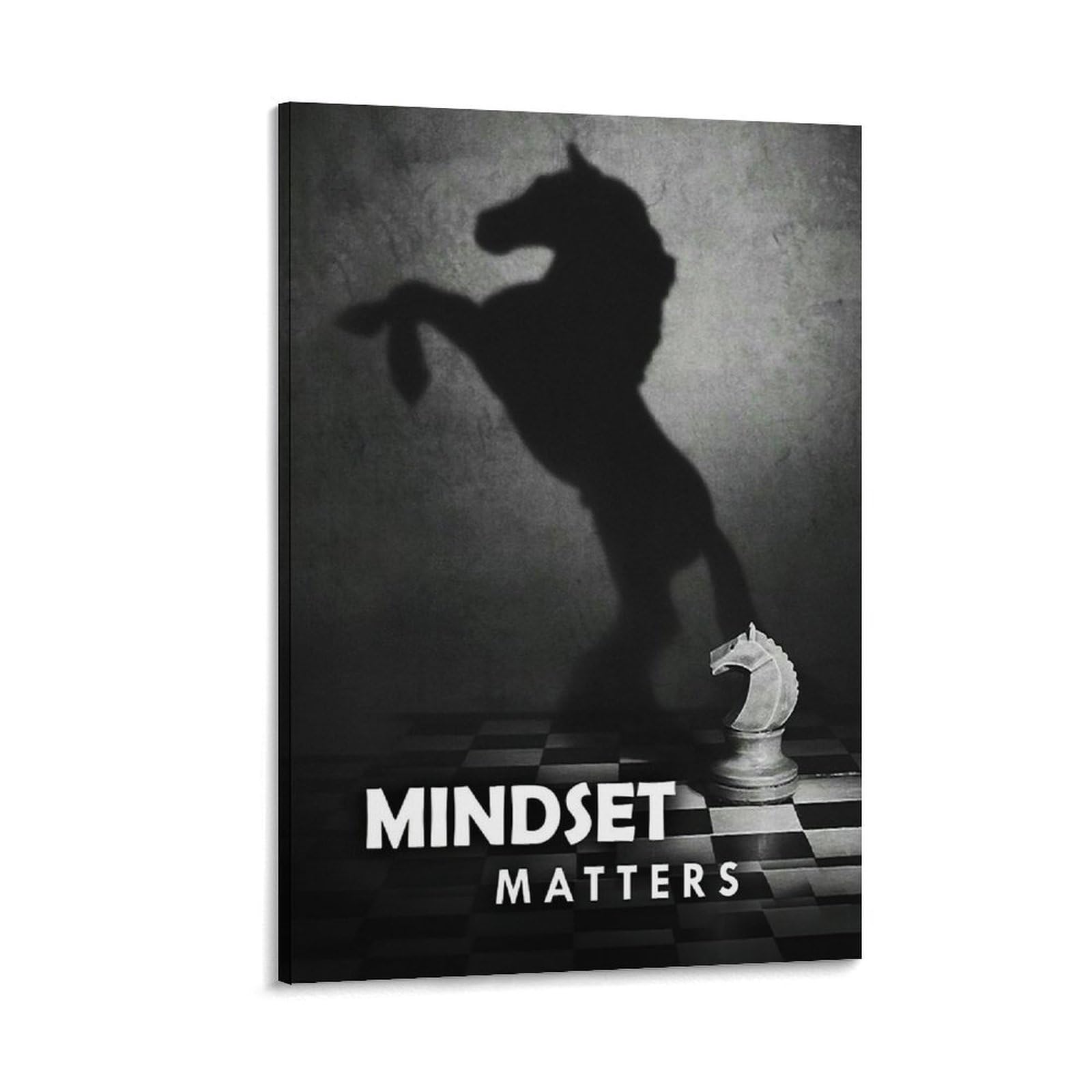 Chess Player Mindset Mentality Mindfulness Motivational Posters For Classroom Decorative Painting Canvas Wall Art Living Room Decor Posters 16x24inch(40x60cm)