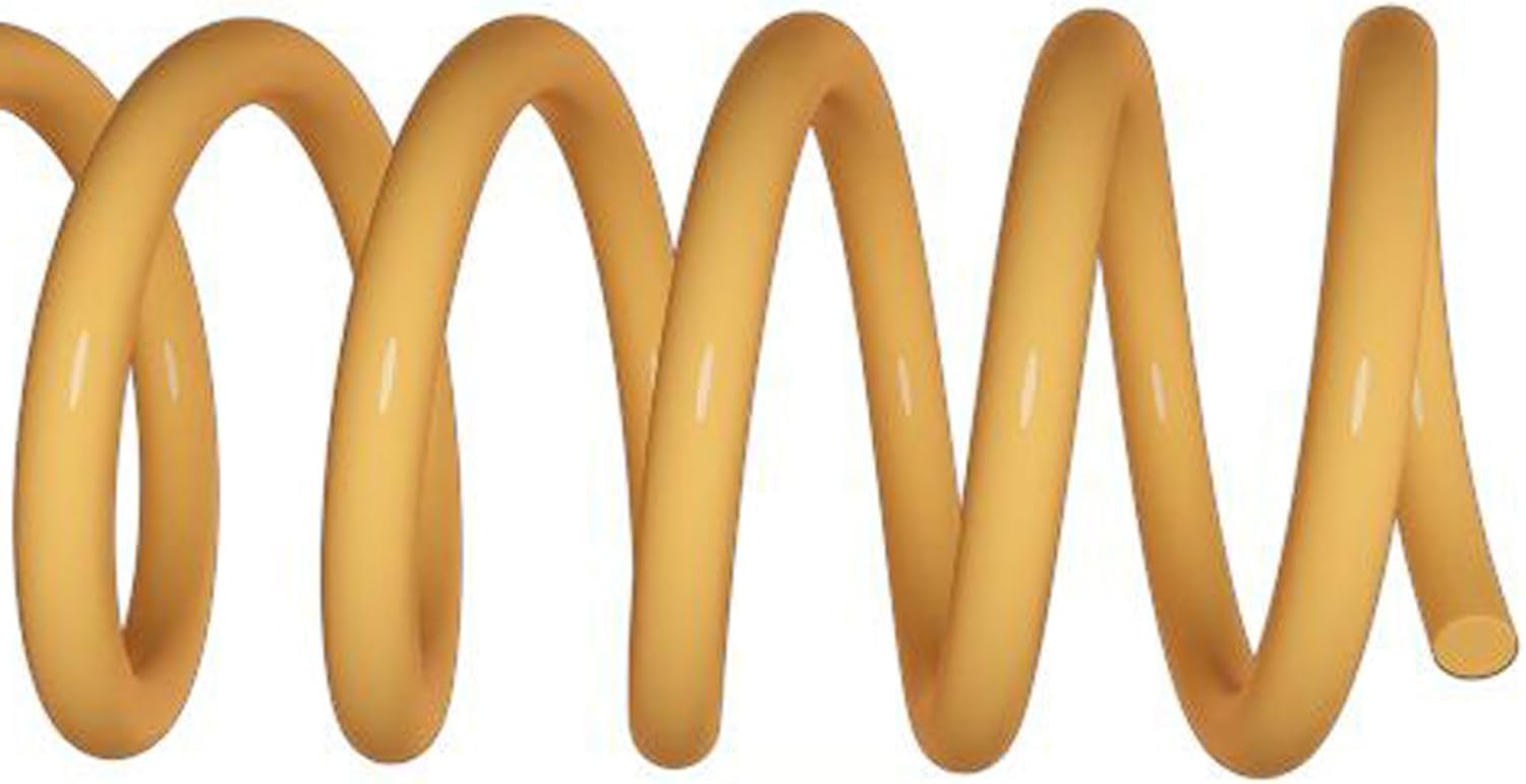 Spiral Binding Coils 6mm x 381mm (1/4 x 15-inch) 4:1 [pk of 100] Legal Size; Color: Golden Yellow (PMS 1235 C)