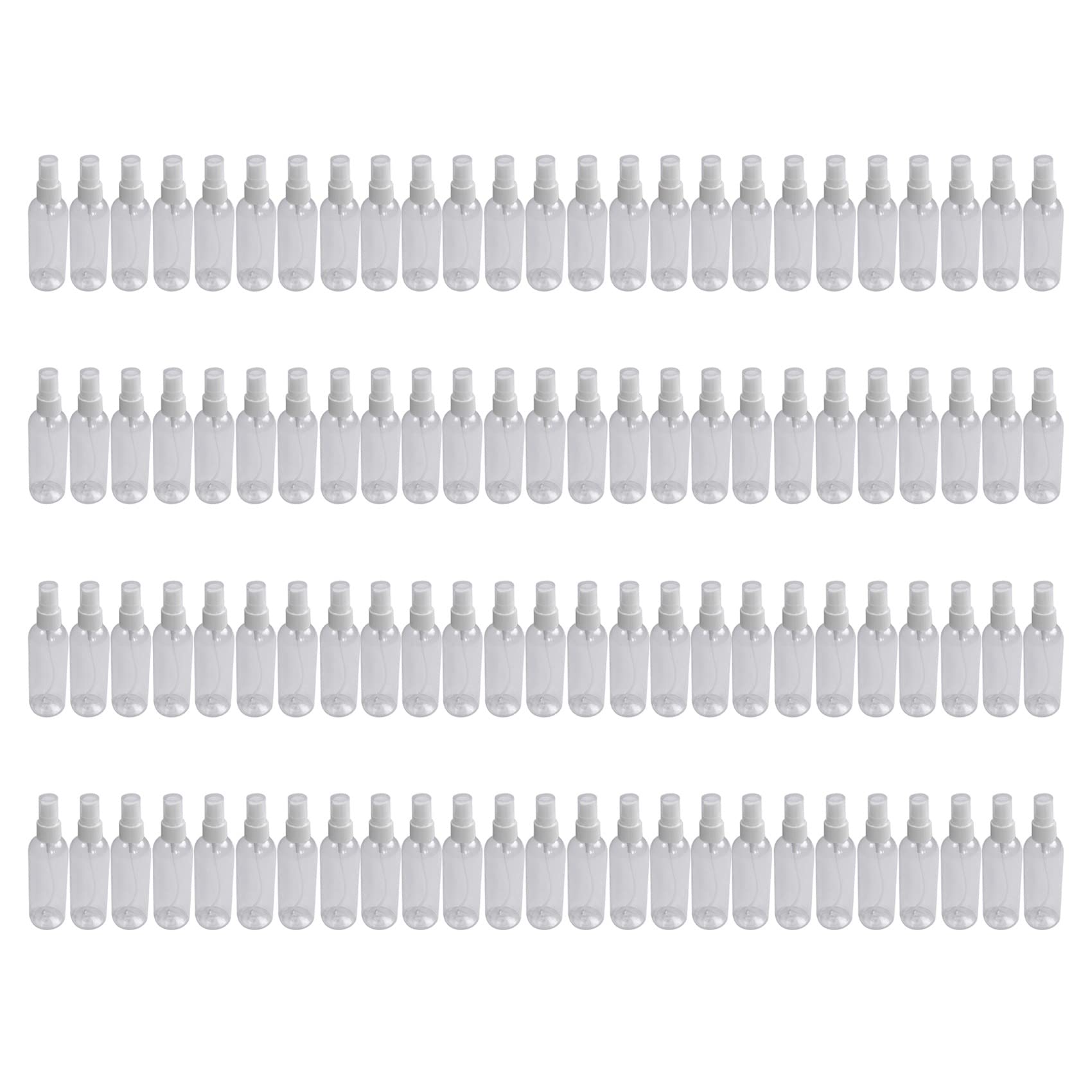 ISTOVO 100PCS 100 Ml Atomizzatore di Profumo in Plastica Trasparente Piccolo Mini Set di Bottiglie da Viaggio Riutilizzabili per Bombole Vuote