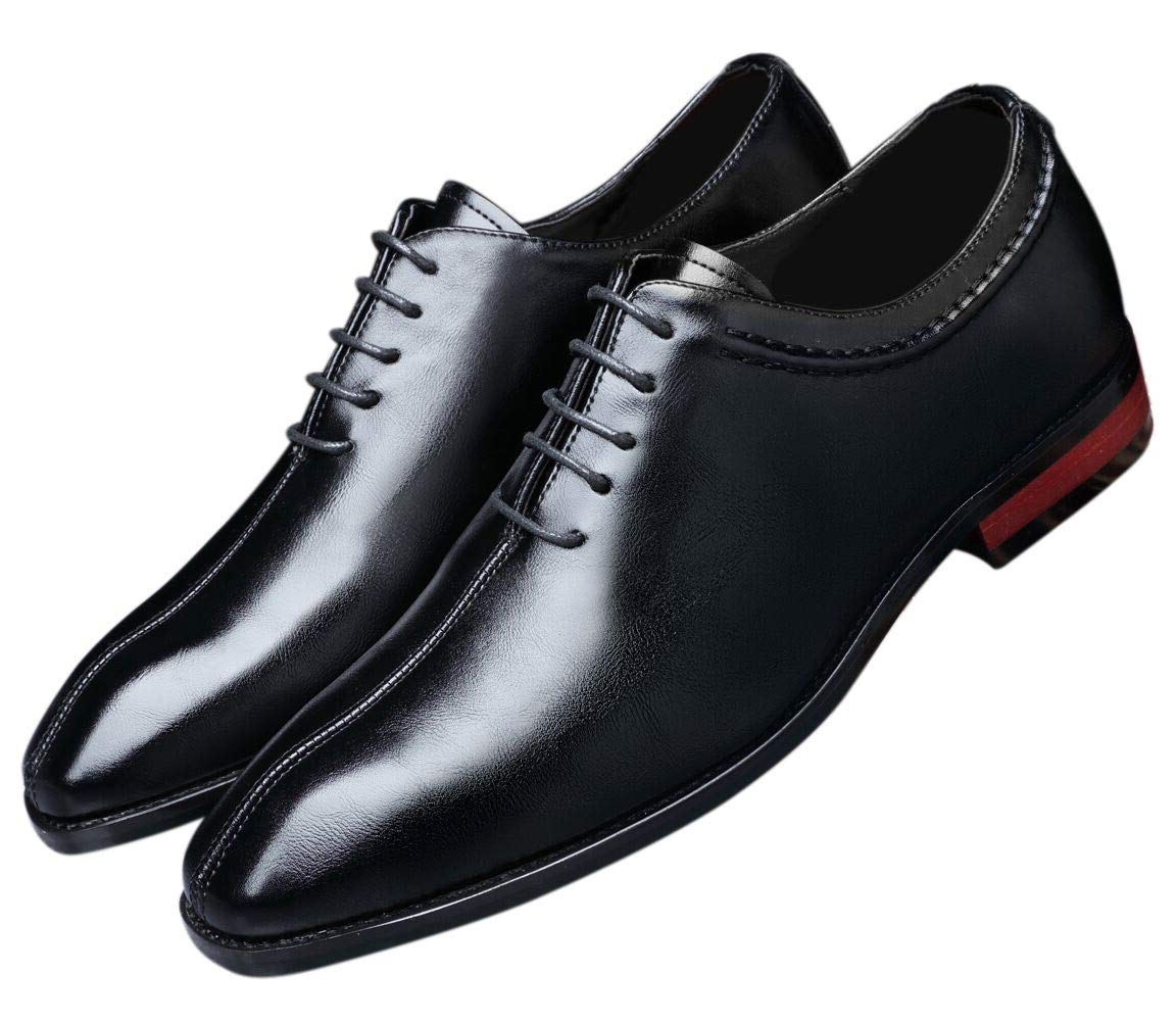 Mens Lace Up Dress Shoes Italy Prince Classic Modern Formal Leather Men Wholecut Oxford Shoes