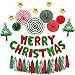 Produktbild 29pcs Weihnachtsfeier Dekoration Set Papier Fan / Karneval / Kinder Party Hängende Dekoration Zubehör Gefälligkeiten, Aluminium Film Ballon Banner Quaste Papier Fan Blume Papier Handtuch Blumen hängen