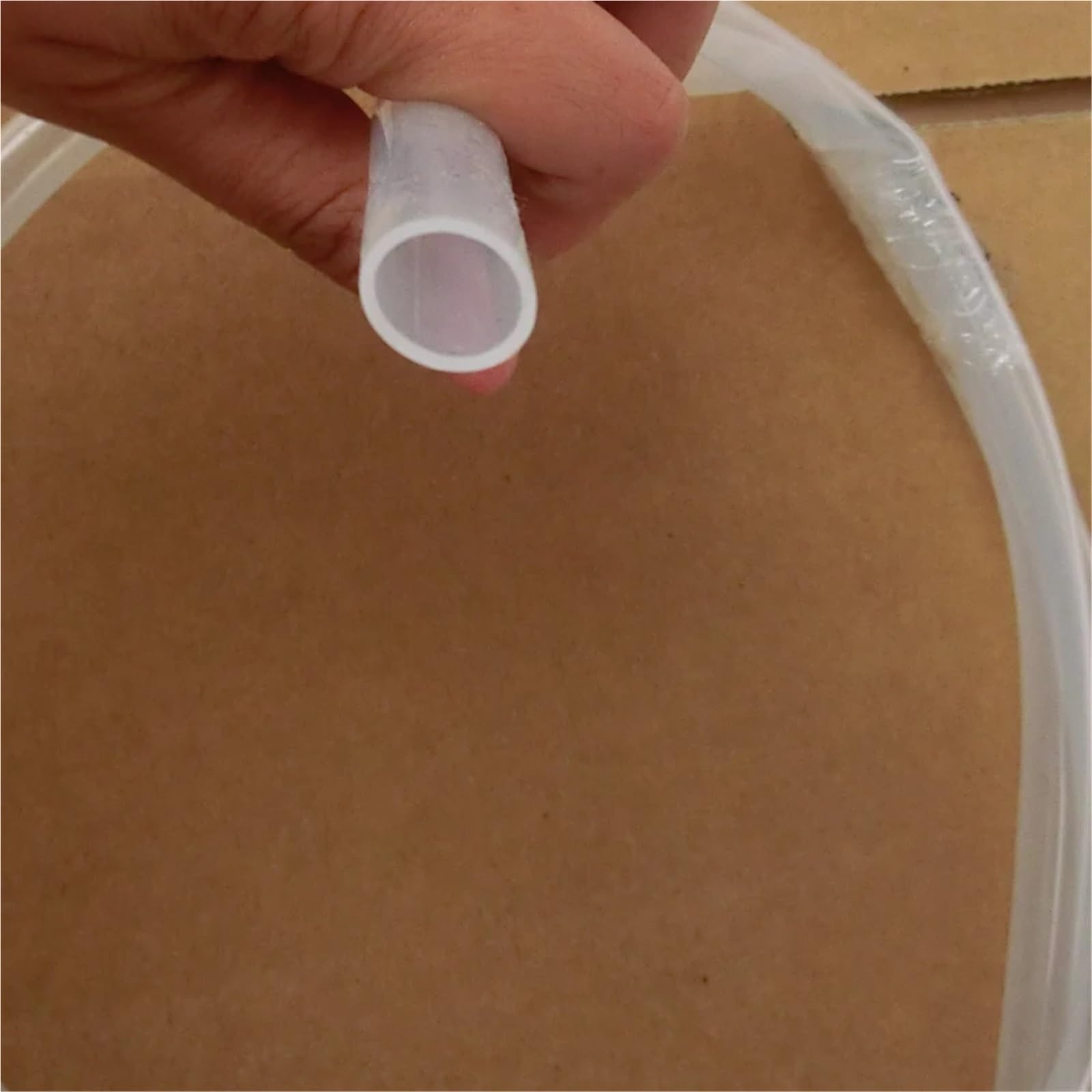 Tubo in gomma di silicone trasparente, 10 x 12, 10 metri