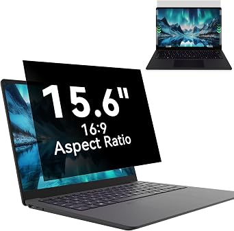 Laptop Privacy Screen 15.6 Inc for 169 Aspect Ratio Screen Protector, Anti-Glare Blue Light Laptop Screen Privacy Shield Removable 15.6in Filter for Lenovo HP Dell Acer Asus Thinkpad Envy Xps