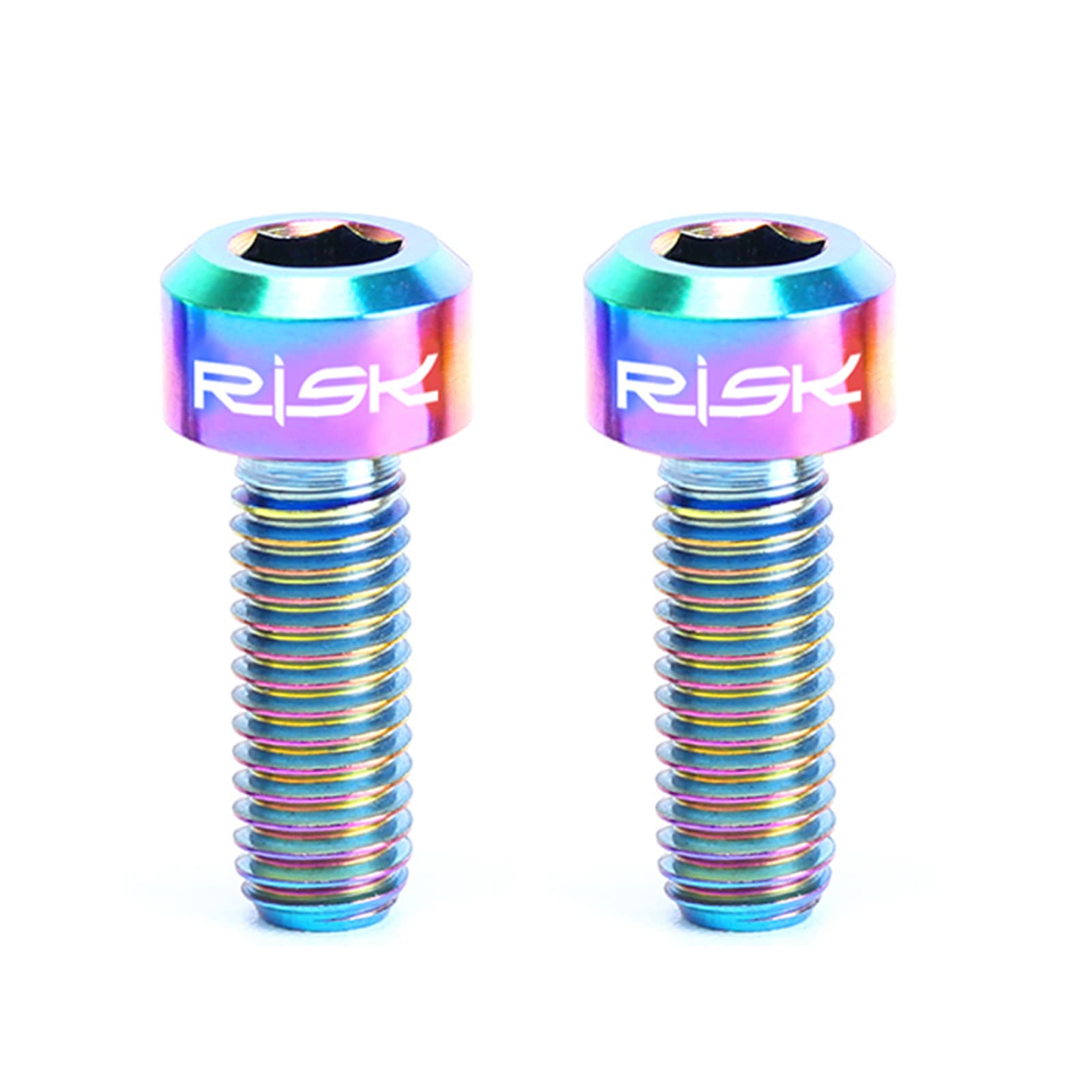 Generic 2PCS M5×14mm Titanium Bolts for Bike Thumb Shifter Fixed Screws Ti Conjoined Hexagon Ti Screws Ti Fastener MTB Bicycle Parts |
