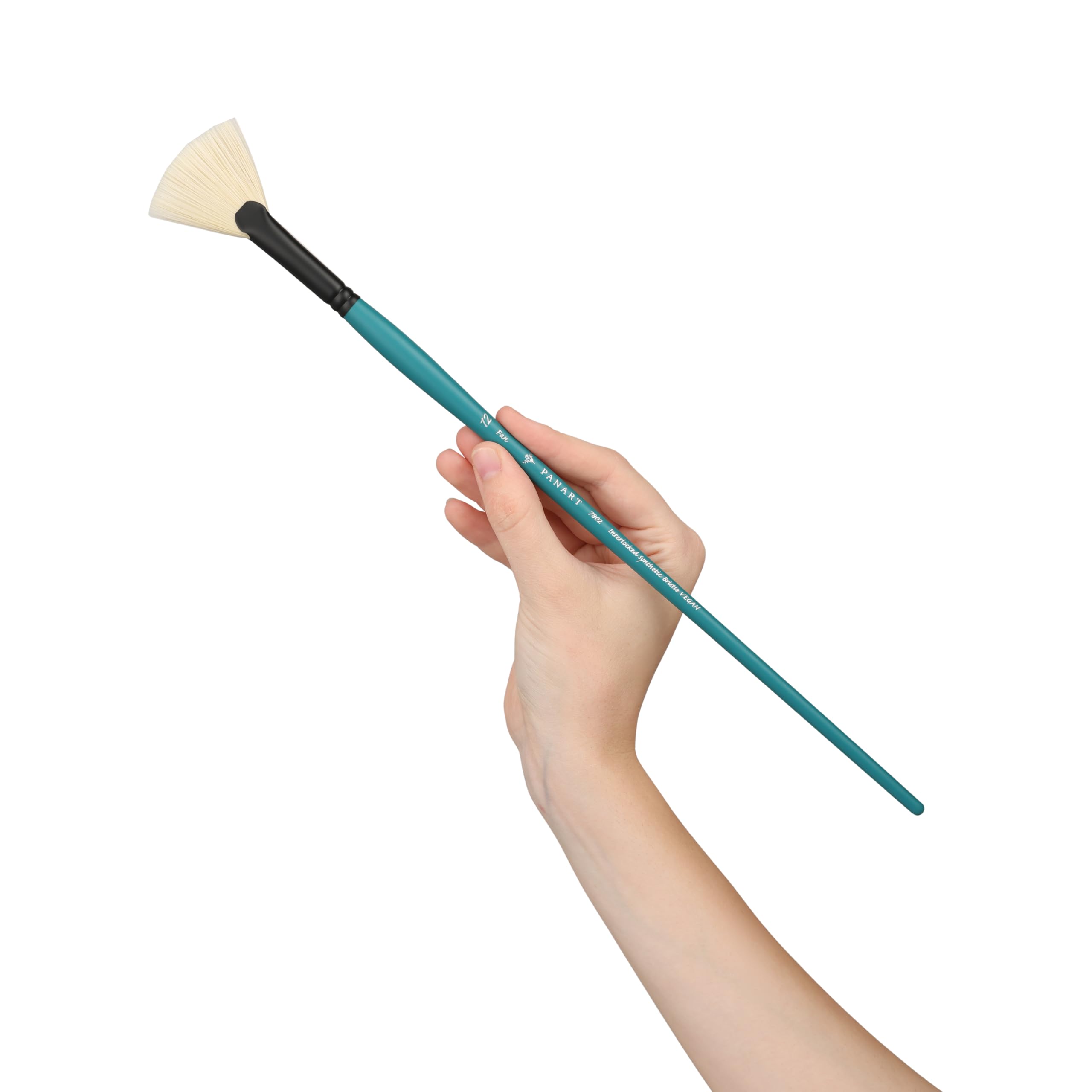 Pan Art Bristle Fan No. 12, Detail & Wash Brush for Oil Paints - Image 3