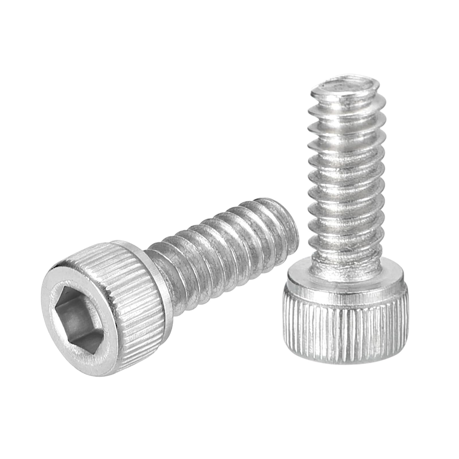 uxcell Hex Socket Bolts (#10-32x1/2"), 304 Stainless Steel Hex Socket Drive Screws, Silver Tone, 100 Pcs