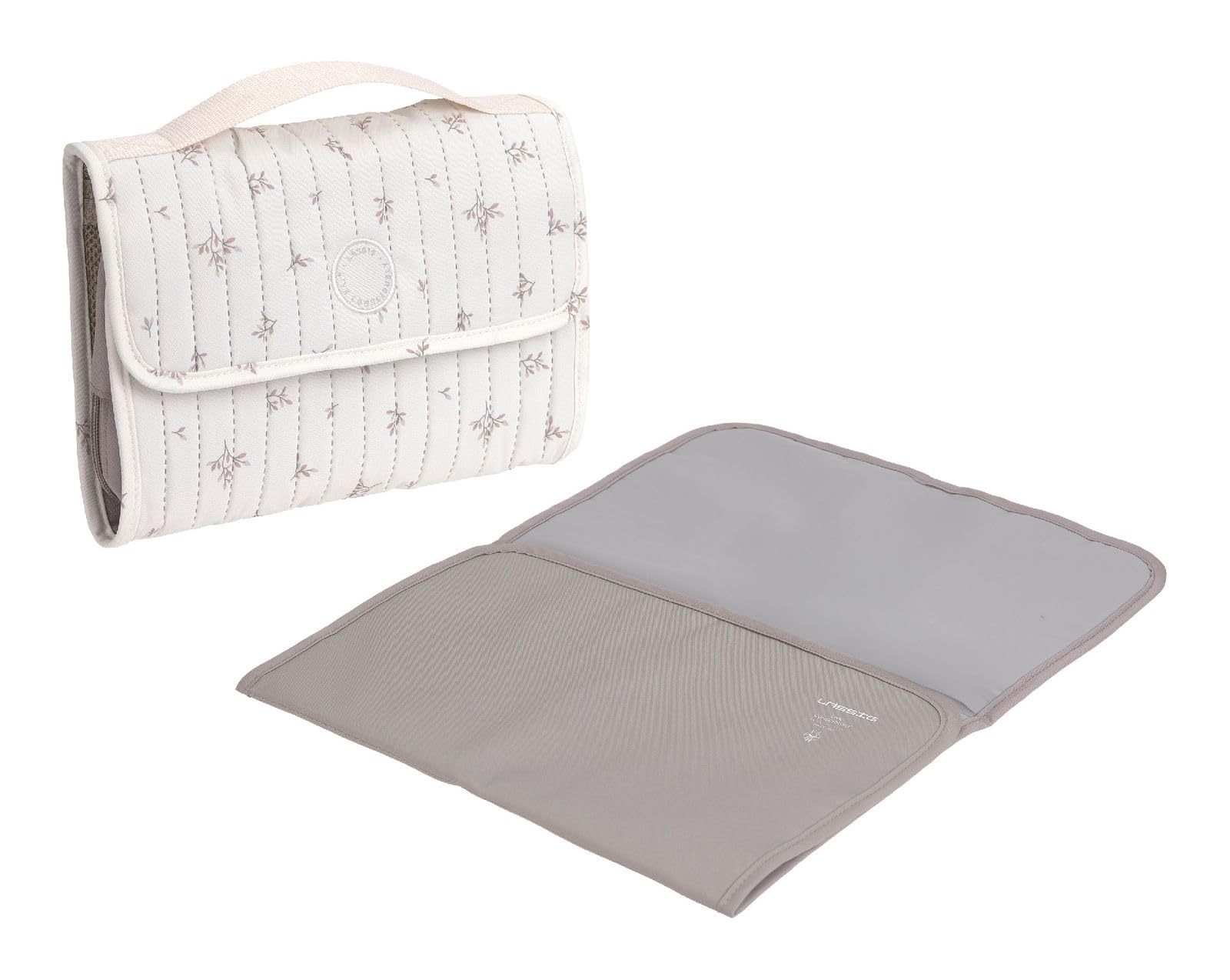 LÄSSIG Wickeltasche Changing Pouch Miracle of Nature Leaves weiß