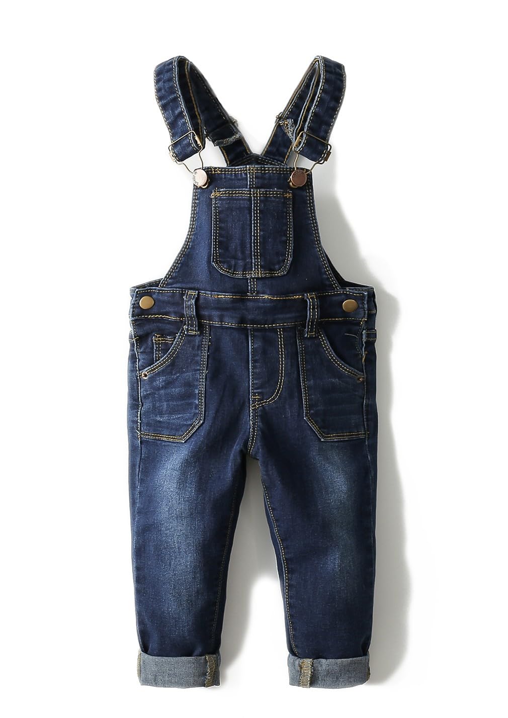 KIDSCOOL Jungen Mädchen Jeans Latzhose Slim Latz Overall Jumper für Kinder | Unisex Jeans-Latzhose mit verstellbaren Trägern, mehreren funktionellen Taschen und strapazierfähigen Nähten für Kinder