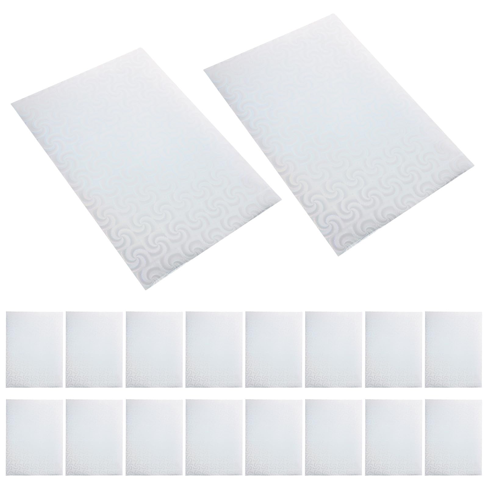 Kisangel 20 hojas de papel adhesivo holográfico para impresoras de inyección de tinta y láser - Impermeable y autoadhesivo - Tamaño A4 (28 x 21,5 cm) - Papel imprimible para decoración del hogar y