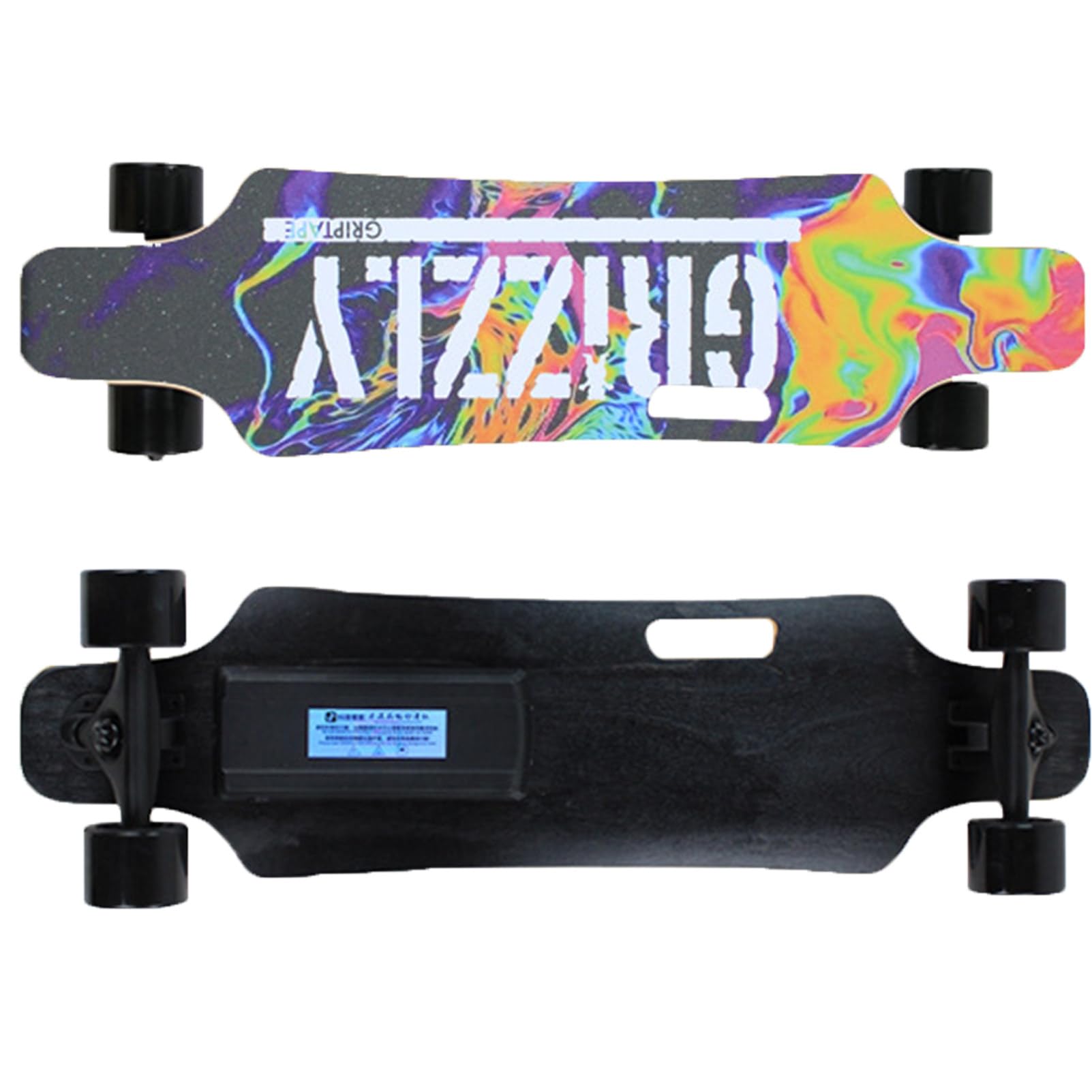 Pwekzxt C 83Cm Electri Skateboard,Motorized Board,Electri Longboard Skateboard,Electri Skateboard For Adults And Beginners,Easy Arry Handle Design, With 4-Speed Remote, Range 15Km