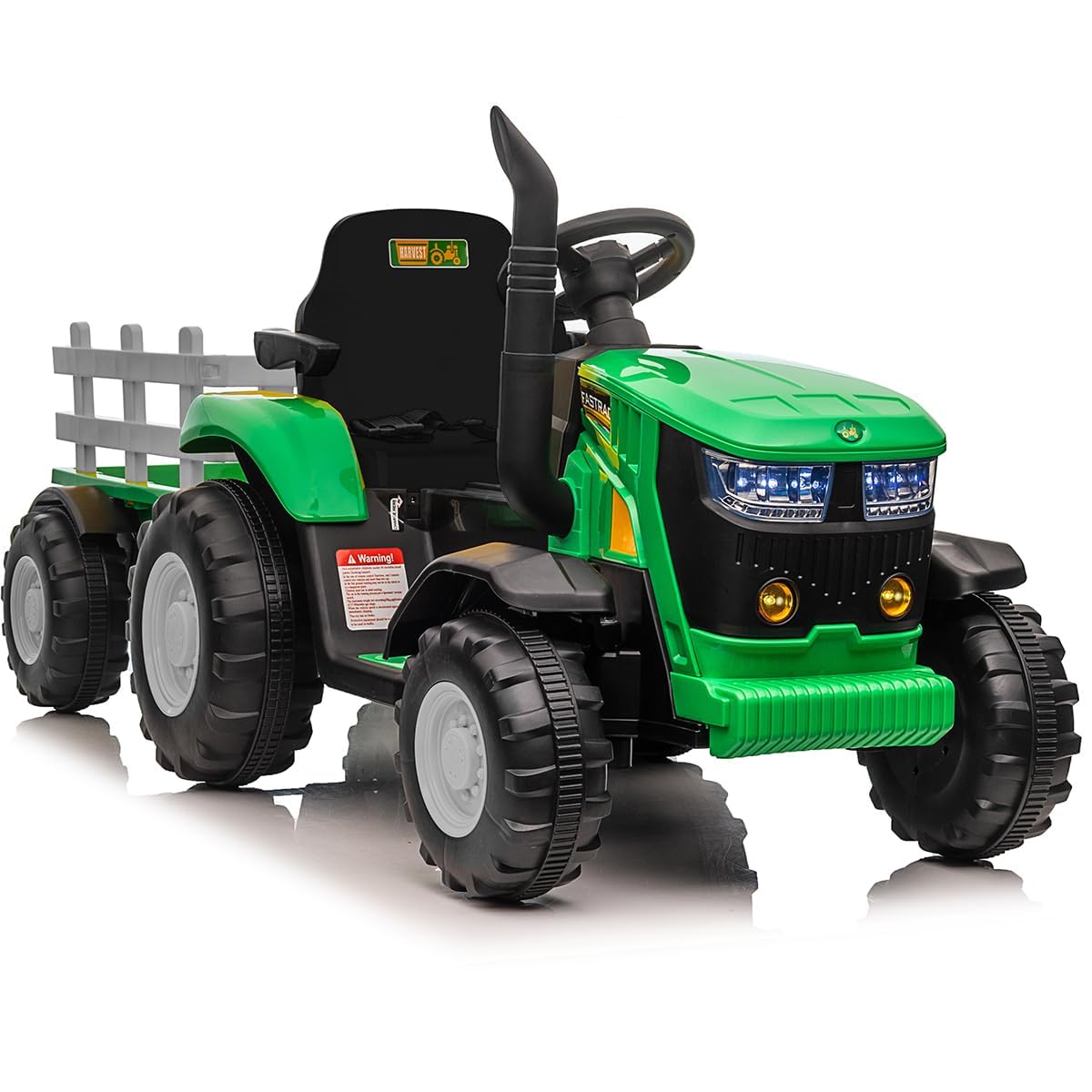 Aptliton Kids Electric Ride on Tractor HL-3388, 12V Battery Powered Ride on Car with 2 Motors, PP Body, UK Plug Charger, Children Electric Vehicle for Boys & Girls