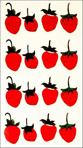 Miniatura 2 de Juego de 3 hojas de mini tatuajes temporales de frutas rojas de fresa para hombres y mujeres, decoraciones de diseño, cuerpo sexy, suministros de