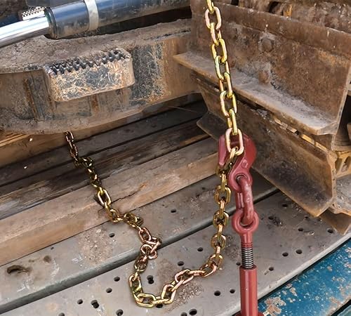 Miniatura 8 de Mytee Products Paquete de 2 carpetas de carga de palanca de trinquete resistente de 38"-12" con ganchos de agarre límite de carga de trabajo de