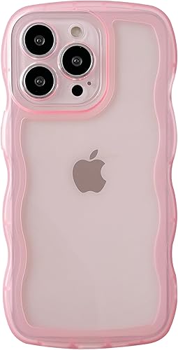 Miniatura 9 de Caseative Marco de onda rizada de color sólido transparente suave compatible con funda iPhone (blanco, iPhone 13 Pro)